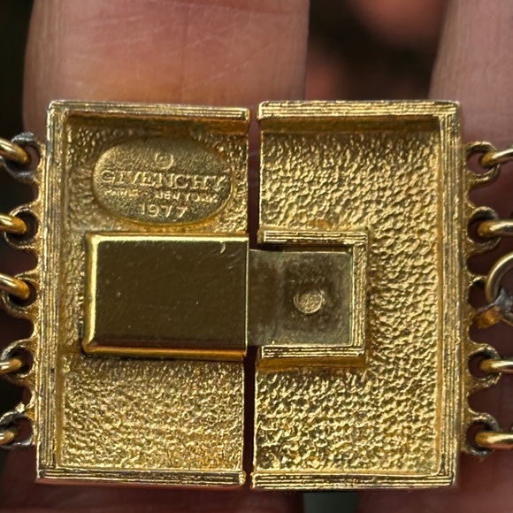 Givenchy Vintage Long Elegant Gold and Black Necklace Belt - Picture 5 of 16